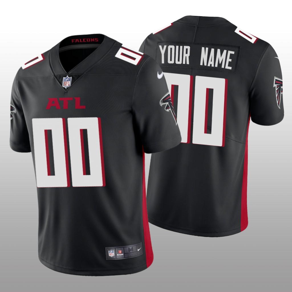 Men's Atlanta Falcons Customized New Alternate Vapor Untouchable Black Stitched Limited Jersey